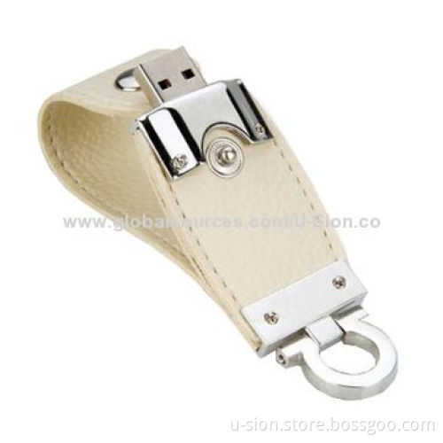 Leather USB Flash Drives with Bootable Function, USB3.0, Supports USB 1.1 and 2.0 Interfaces